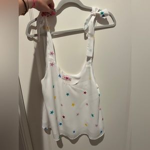 SUPER CUTE STAR TANK WITH ADJUSTABLE STRAPS!